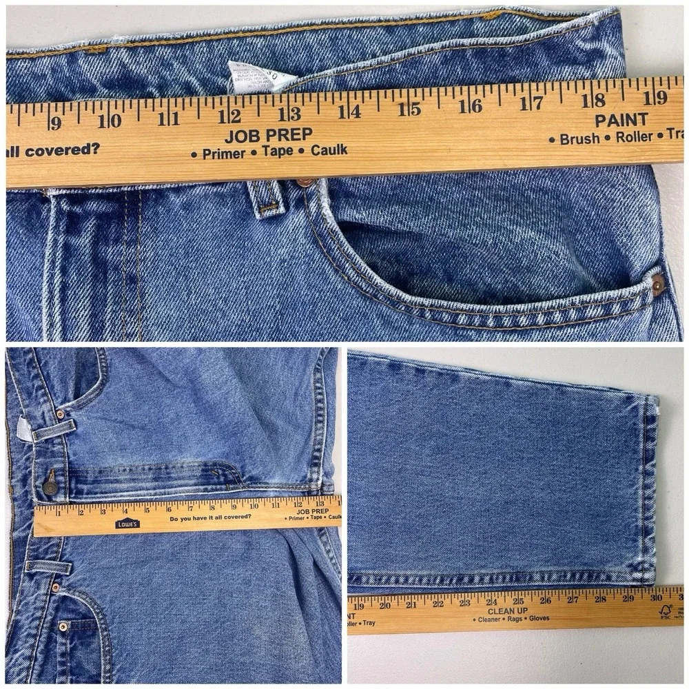 90s Levi's 550 (36x30) Mens Jeans Relaxed Fit Tapered Distressed 550-4891 USA - Picture 4 of 10